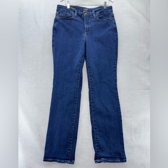 EUC Women’s NYDJ Not Your Daughters Jeans Marilyn Straight Stretch size 12 - Picture 1 of 5